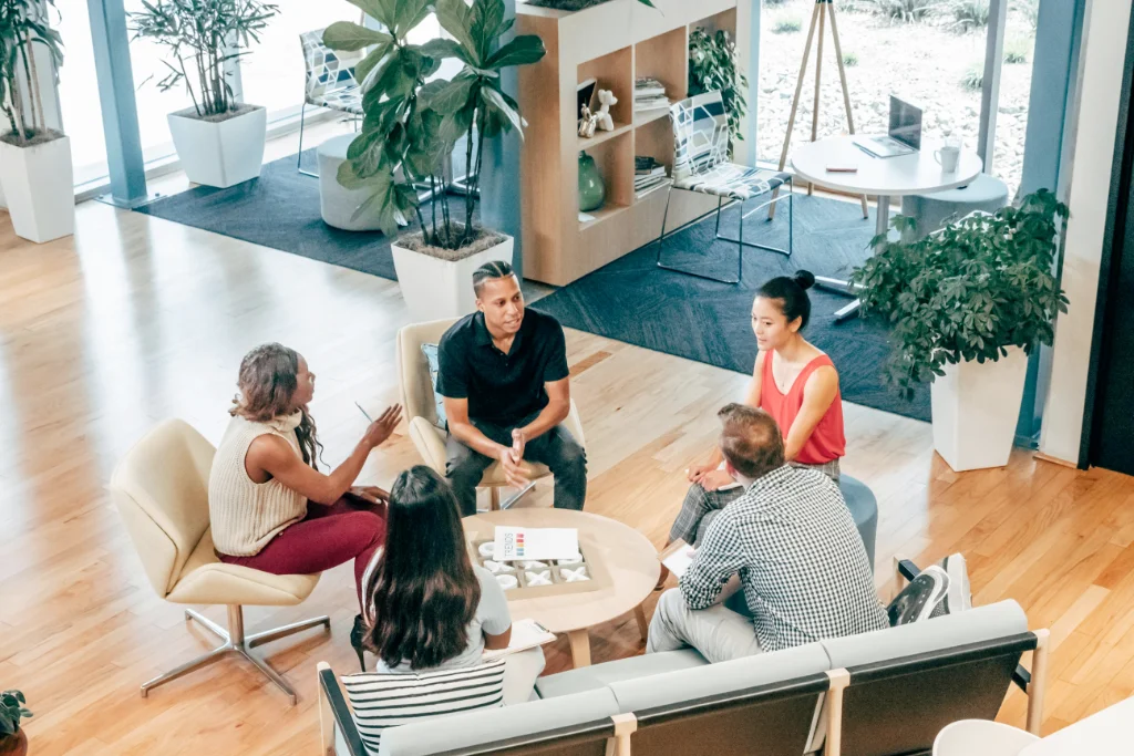 Security team reviewing a client's protection plan